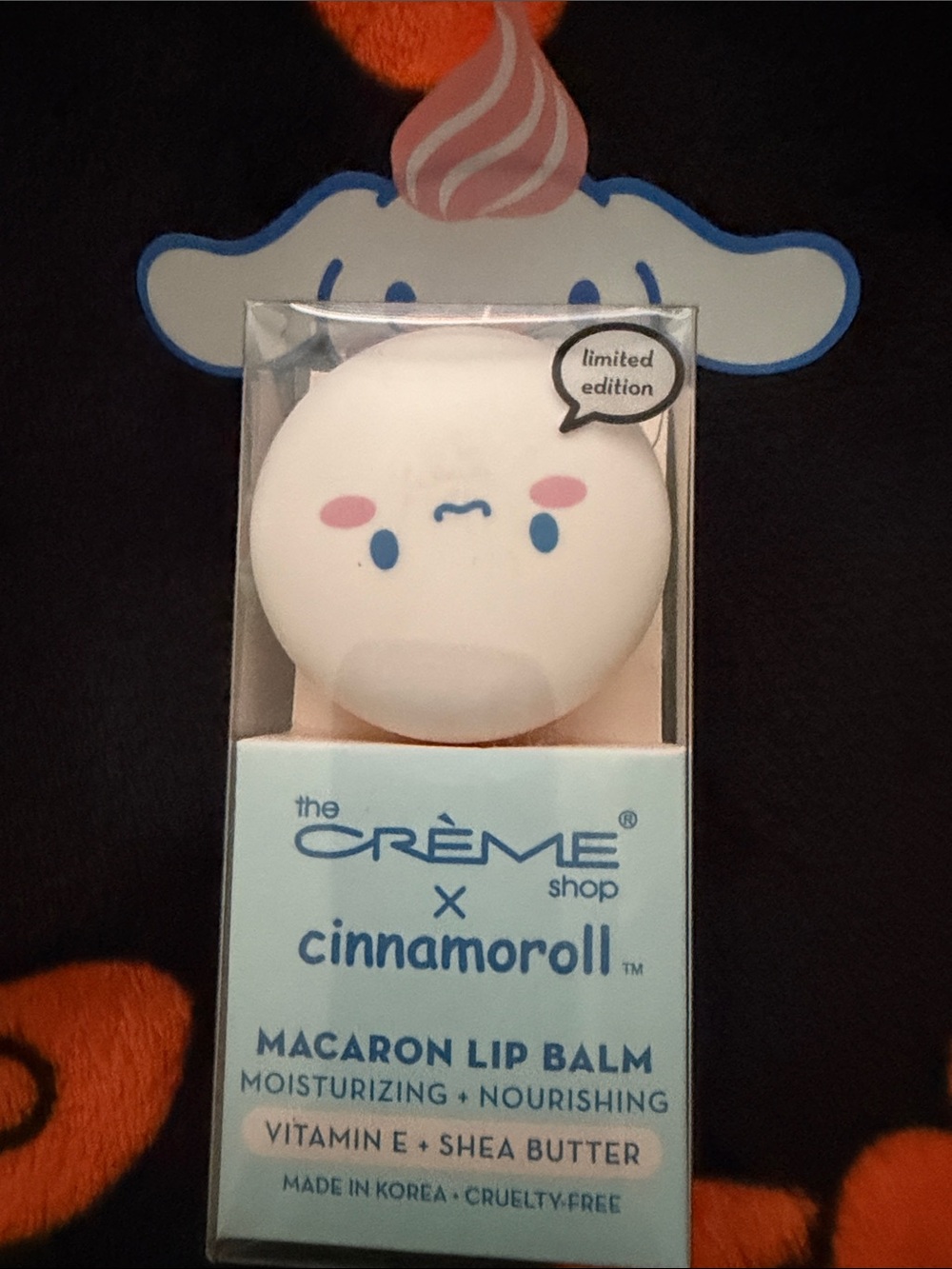The Crème Shop x Cinnamoroll White Macaron Lip Balm - Moisturizing